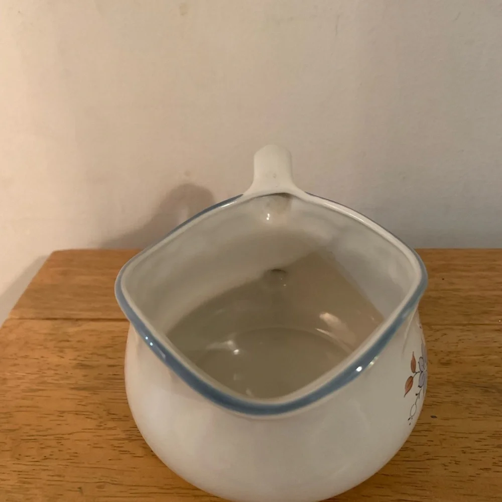 Cordella Blue Bonet Large Gravy Boat Stoneware Collection Vintage